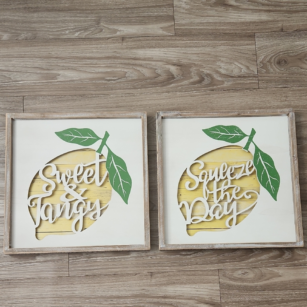 Lemon Wall Art Set
